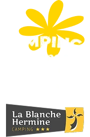 logo camping la blanche hermine vertical