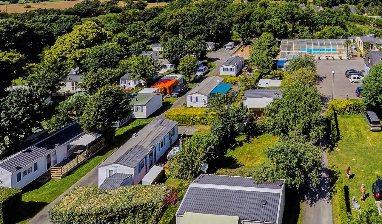 Vue aérienne Camping La Blanche Hermine