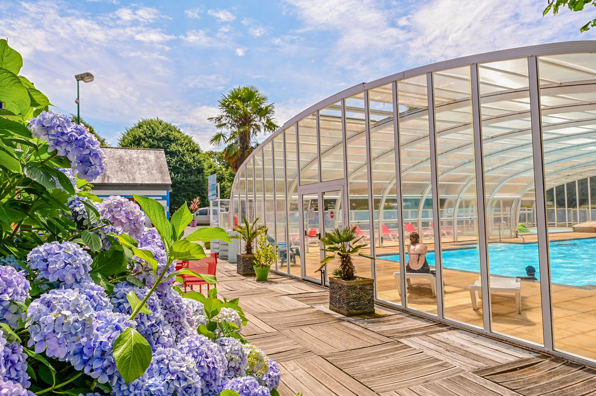 camping avec piscine chauffee dans le golfe du morbihan